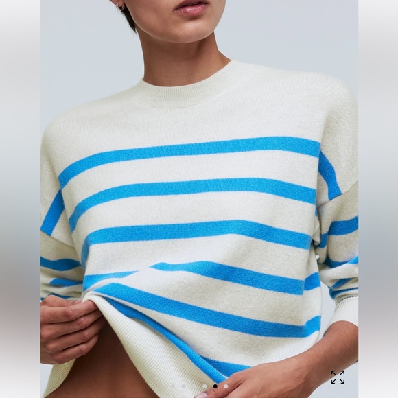 Madewell (Re)sponsible Cashmere Oversized Crewneck Sweater - Picture 3 of 6